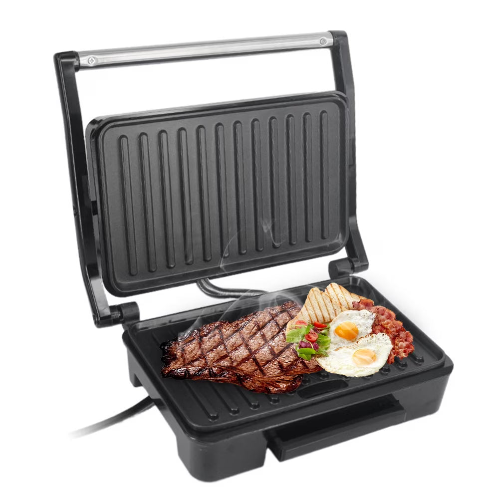 Stainless Steel 850W Nonstick Panini Maker Sandwich Machine P7592