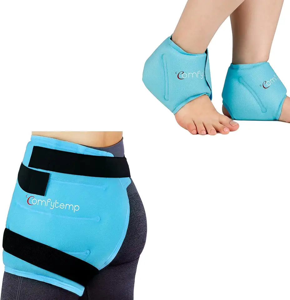 Large Hip Ice Pack Wrap and Ankle Ice Pack Wrap D4013