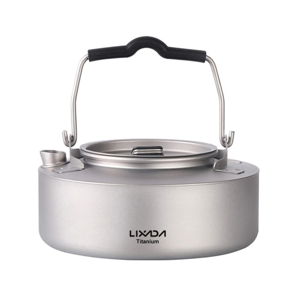 600ml Titanium Tea Pot Kettle Camping Coffee Pot S502