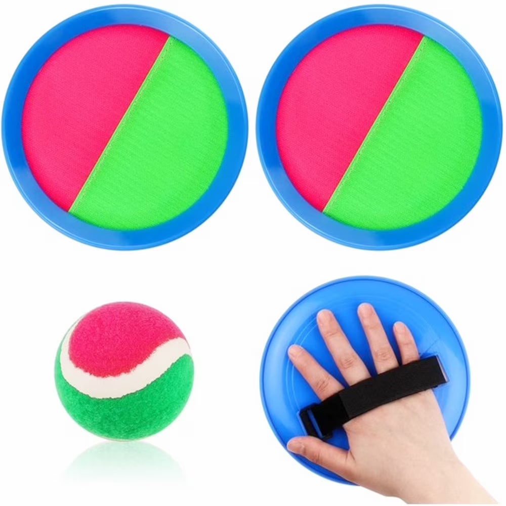 Toss Catch Ball Set with 2 Paddles 1 Catch Ball Q203973