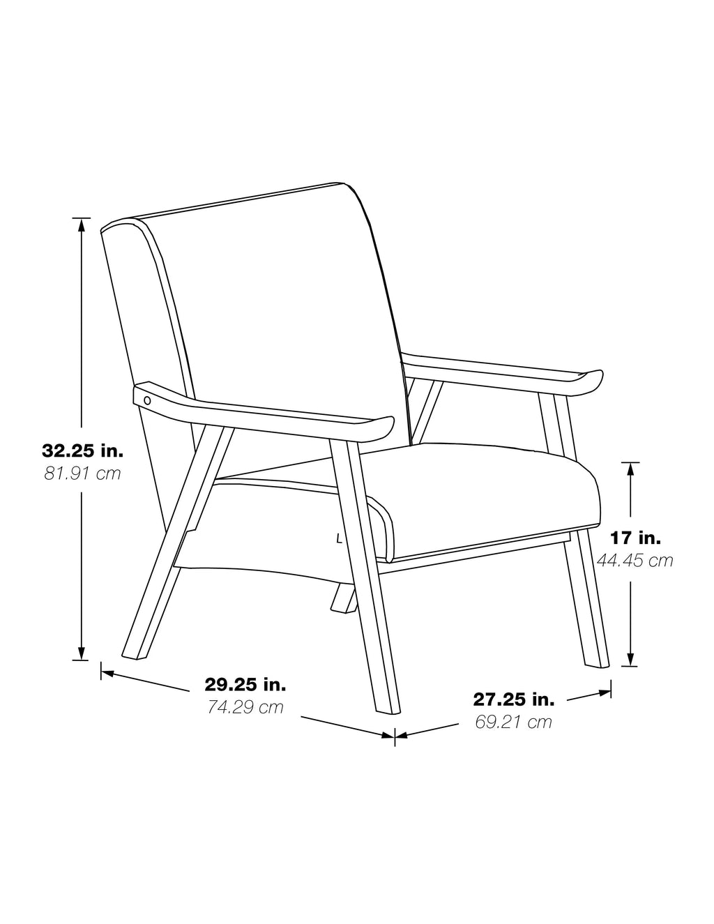 Linen White Fabric Armchair X2740