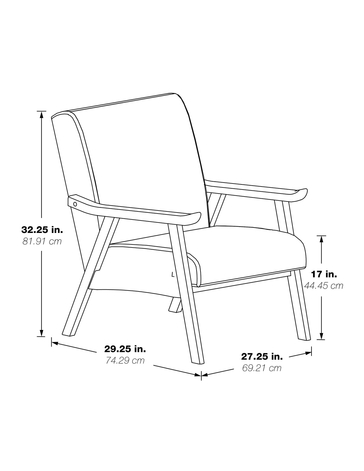 Linen White Fabric Armchair X2740