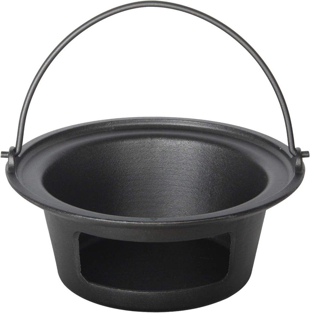 Cast Iron Ash Can with Handle Charcoal Ash Basket W7055