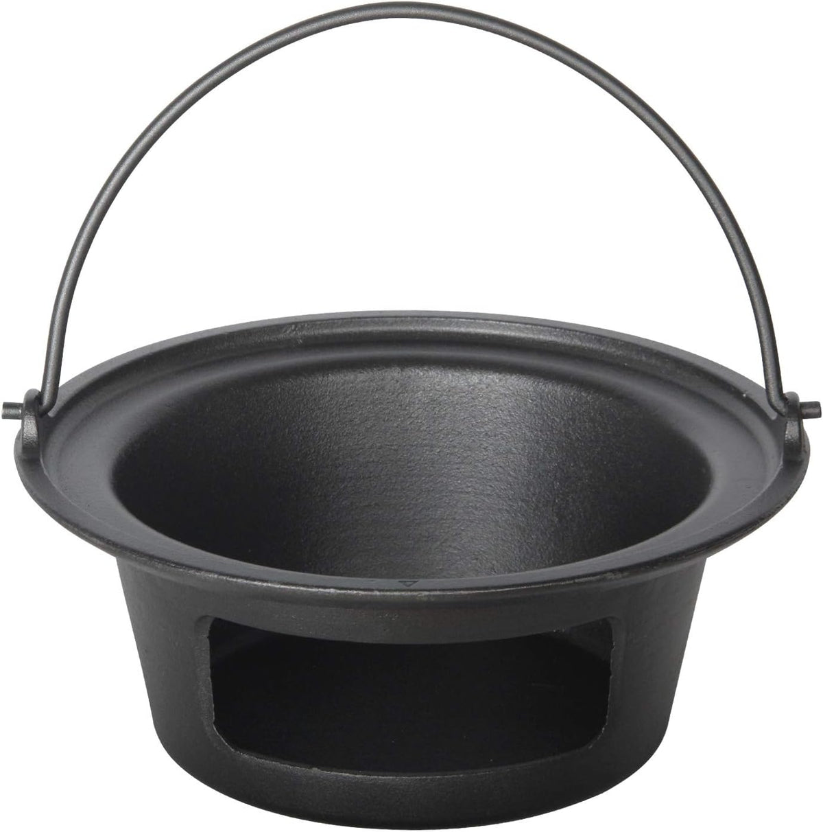 Cast Iron Ash Can with Handle Charcoal Ash Basket W7055