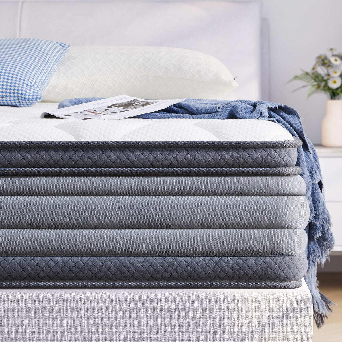 12" Hybrid Gel Memory Foam Pocket Innerspring Mattress O9392