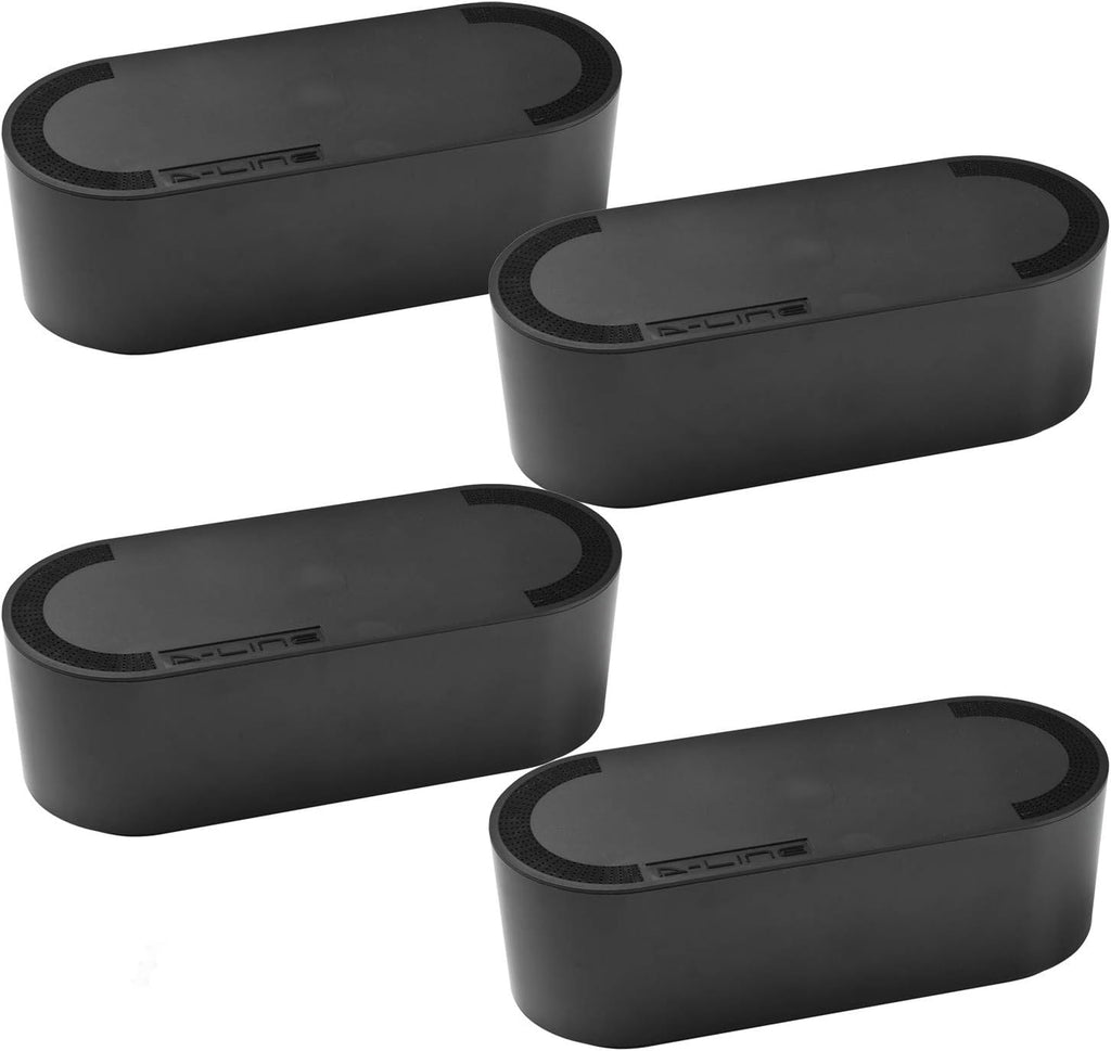 Cable Management Box, Large, Black, Case of 4 B338191