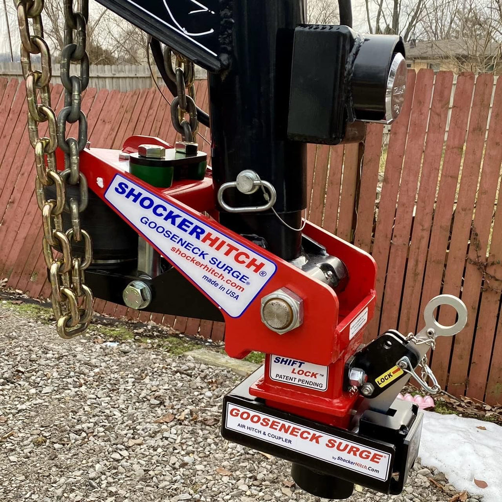 Gooseneck Air Hitch & Coupler, Round 4" Straight Pin 30K Coupler 9" Offset R205384