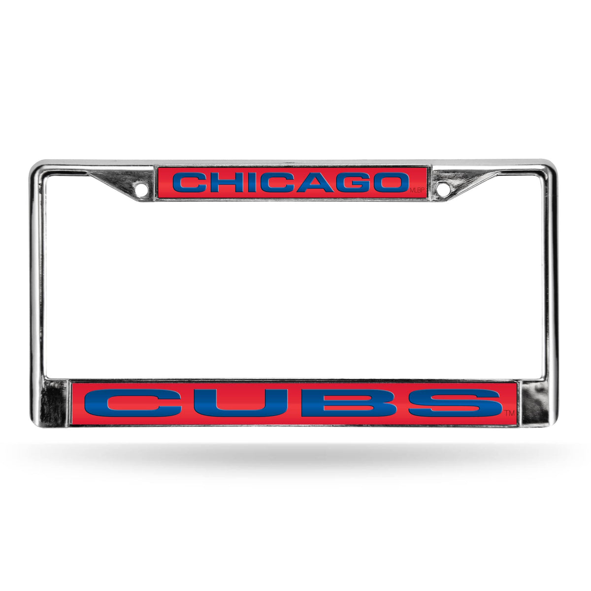Red and Blue Rectangular License Plate Cover D89762