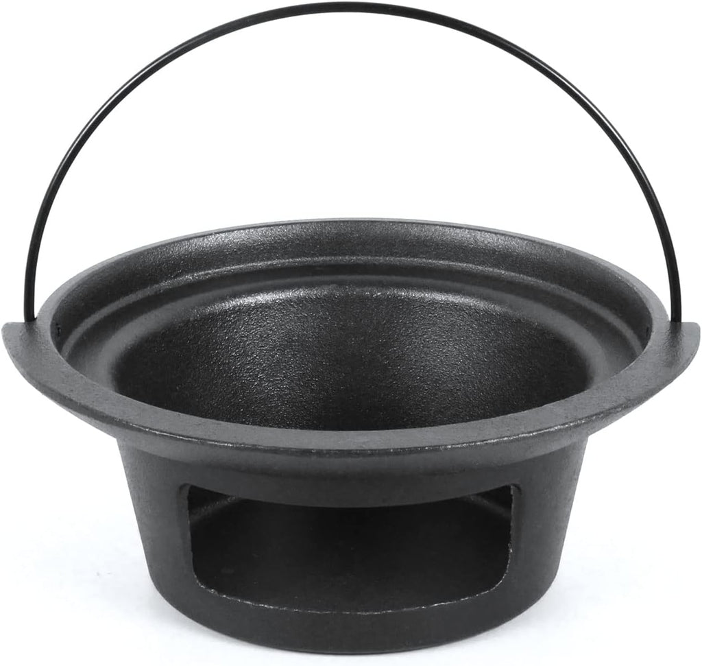 Cast Iron Ash Can with Handle Charcoal Ash Basket W7055
