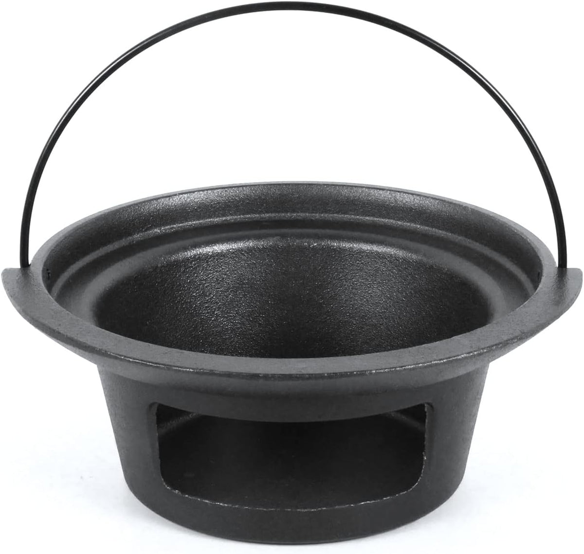Cast Iron Ash Can with Handle Charcoal Ash Basket W7055