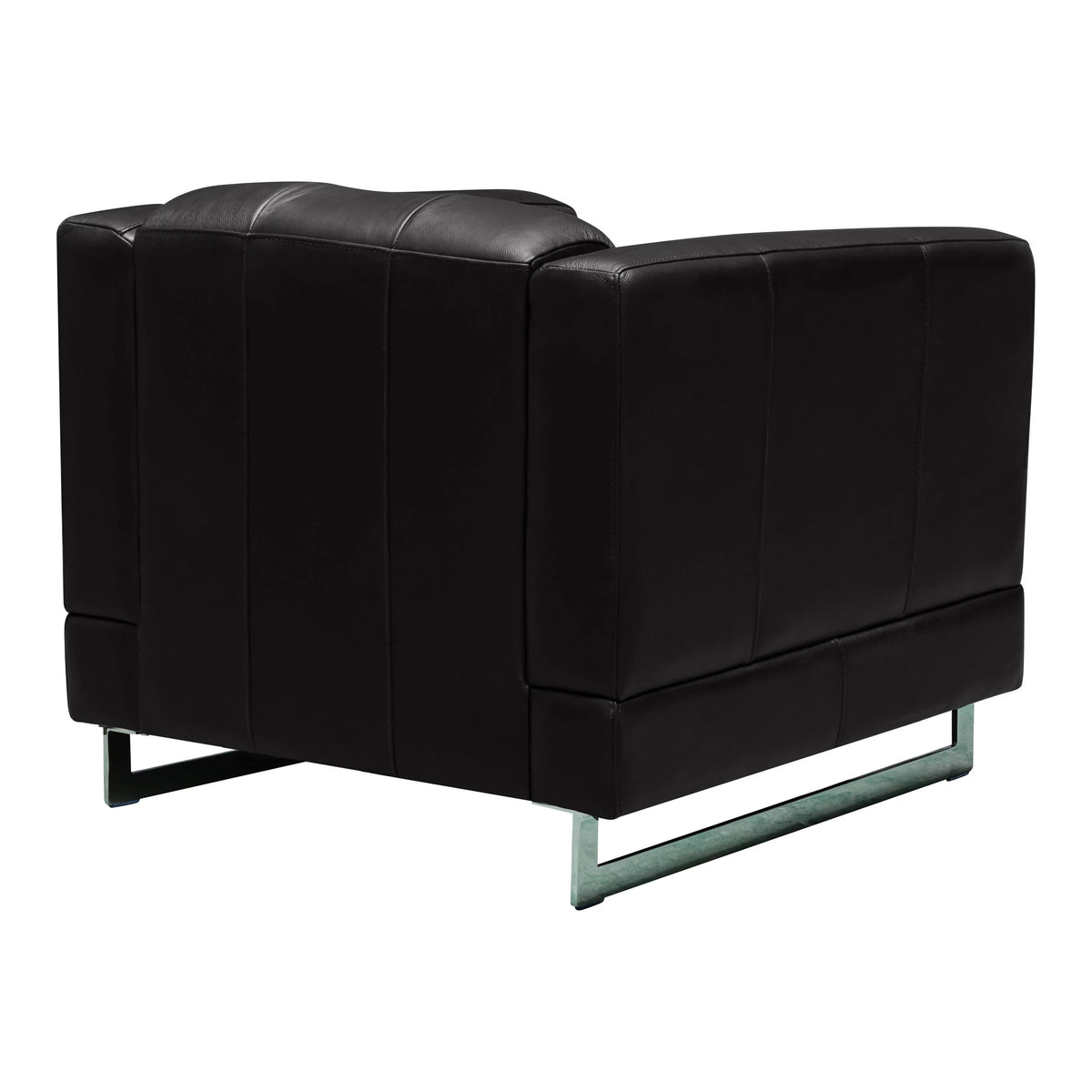 Black 3-pc Leather Sofa and Chairs Set M8991