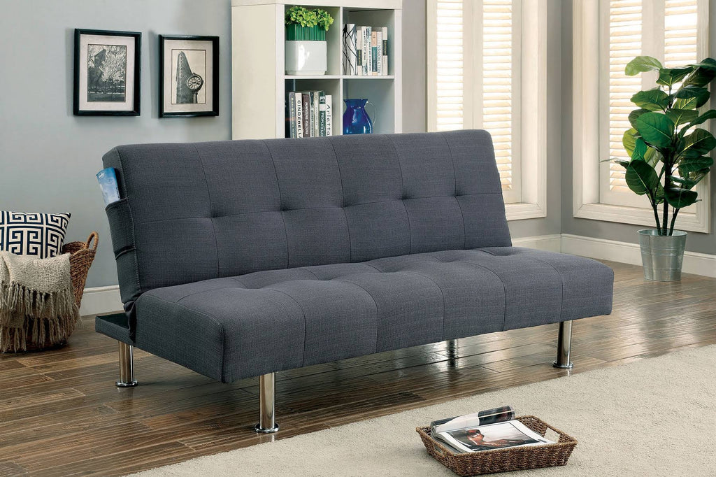 Gray Futon Sofa Y287194