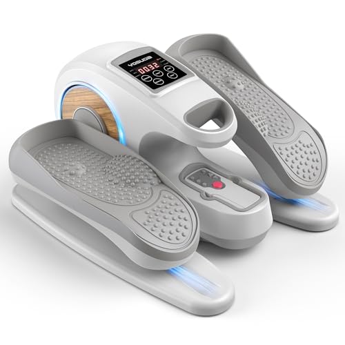 Under Desk Elliptical Electric Leg Exerciser with Remote Control W7754