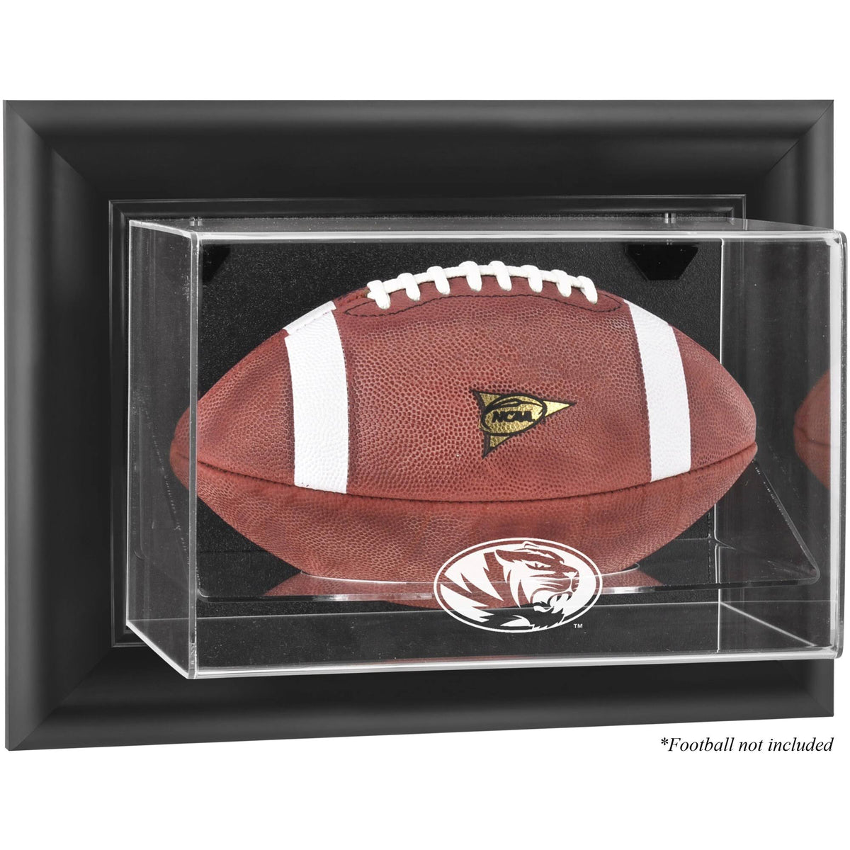 Black Framed Wall-Mountable Football Display Case Z39619