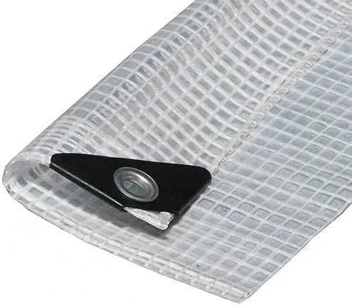 Heavy Duty Clear Fiber Reinforced 14 Mil Tarp (9' X 12') F13687
