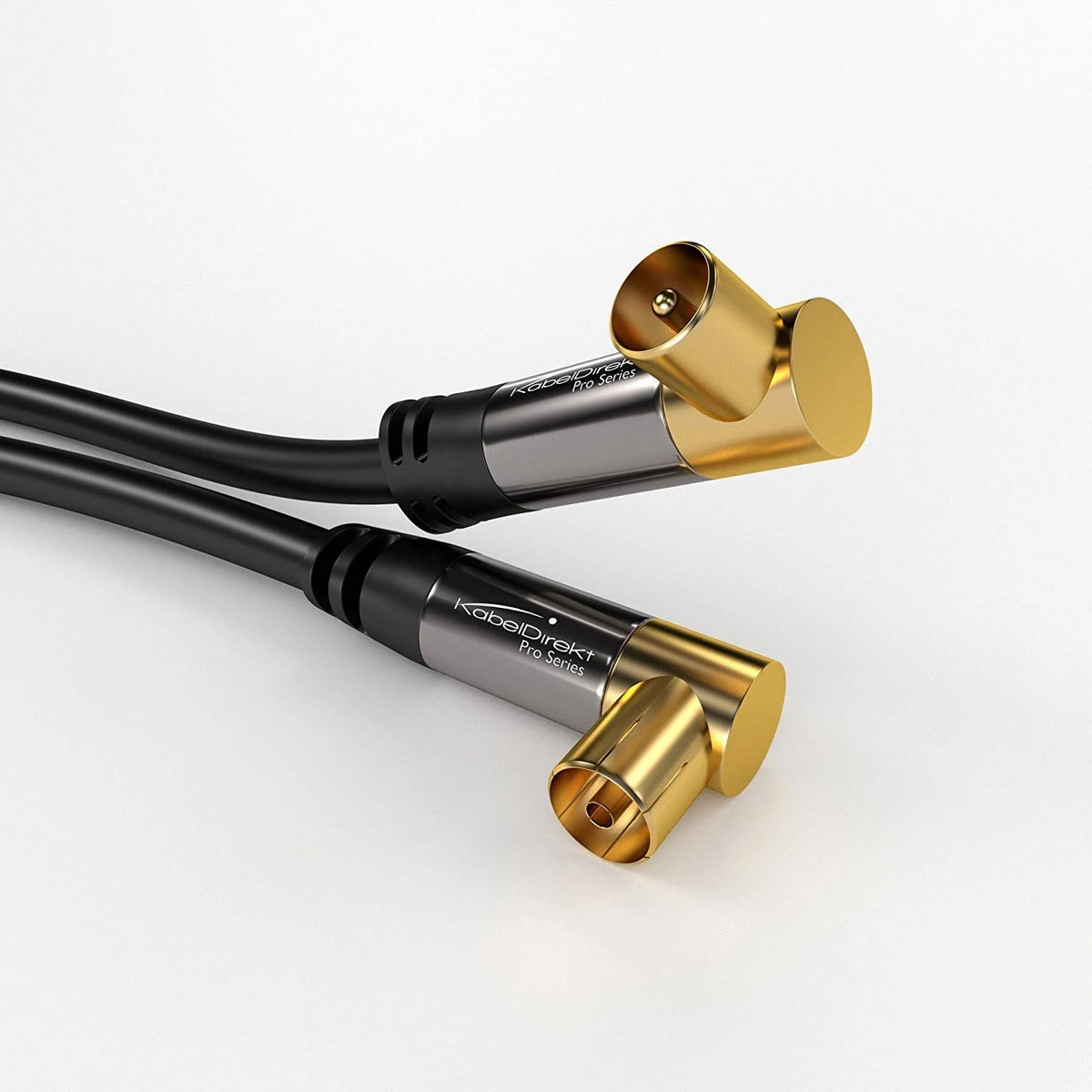Coaxial Aerial Antenna Cable with Angle 90° Male to Female 75 Ohm 15M C68300
