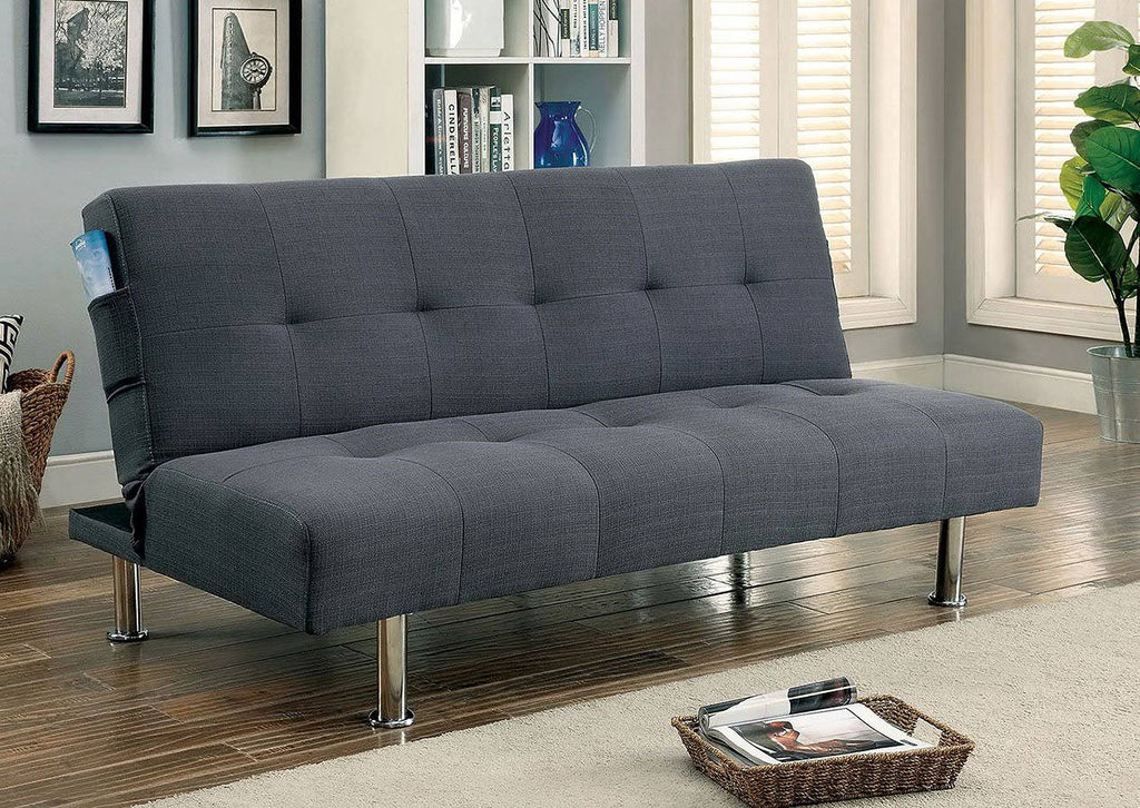 Gray Futon Sofa Y287194