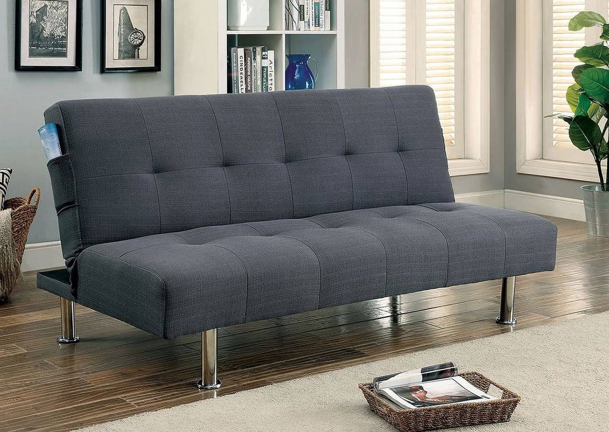 Gray Futon Sofa Y287194
