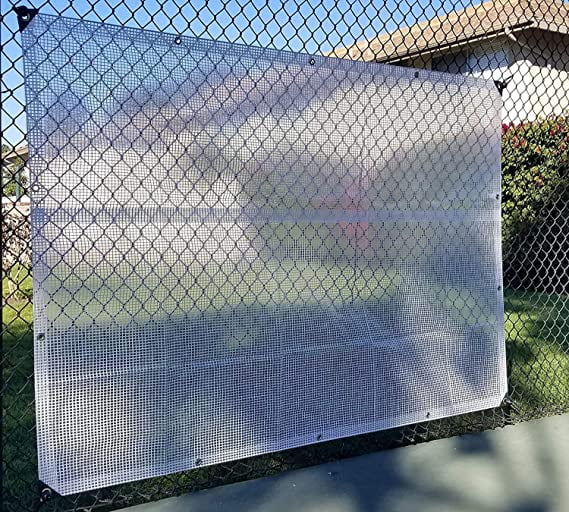 Heavy Duty Clear Fiber Reinforced 14 Mil Tarp (9' X 12') F13687