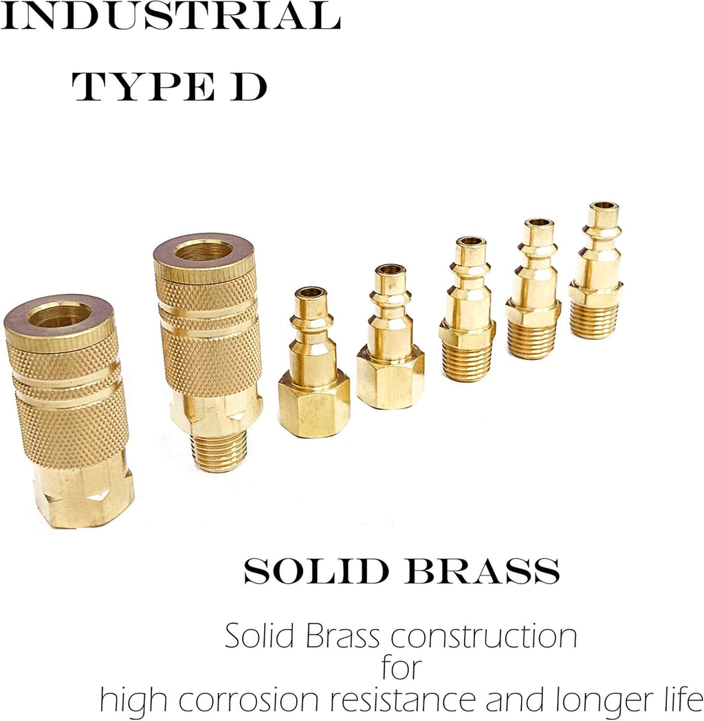 28 Piece Solid Brass Quick Connect Air Hose Fittings Set U1191