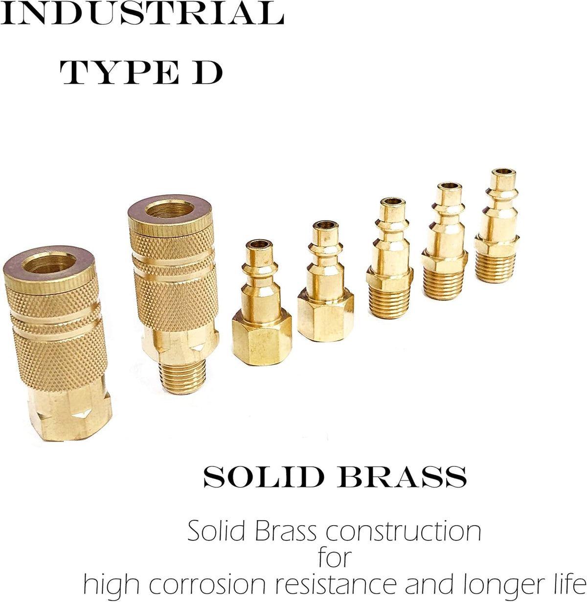 28 Piece Solid Brass Quick Connect Air Hose Fittings Set U1191