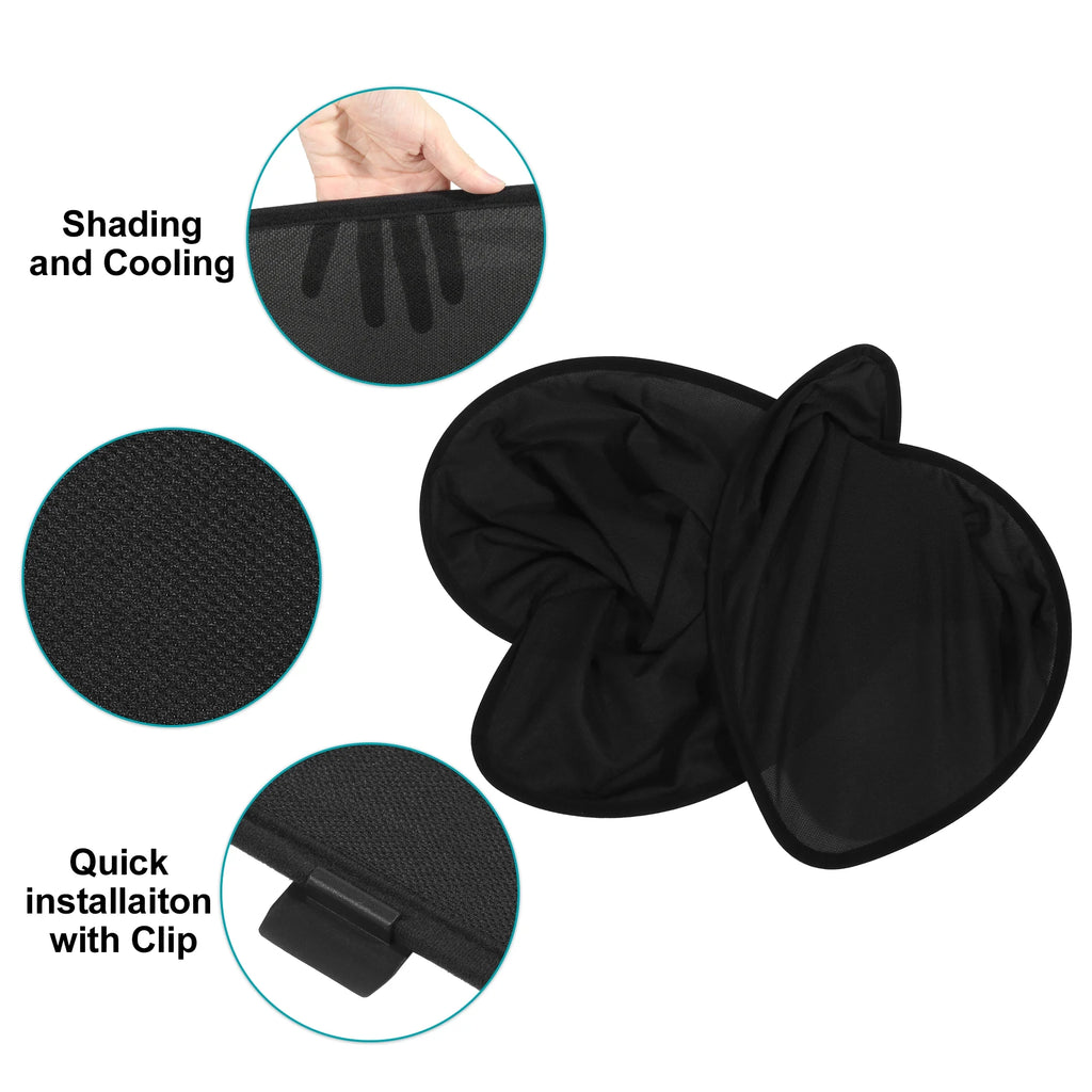 Black Foldable Sunroof Cover Net for Tesla Model X V8925