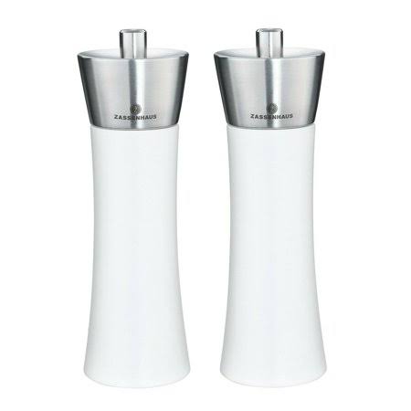 White Beech Wood Salt & Pepper Mill Grinder Set D802
