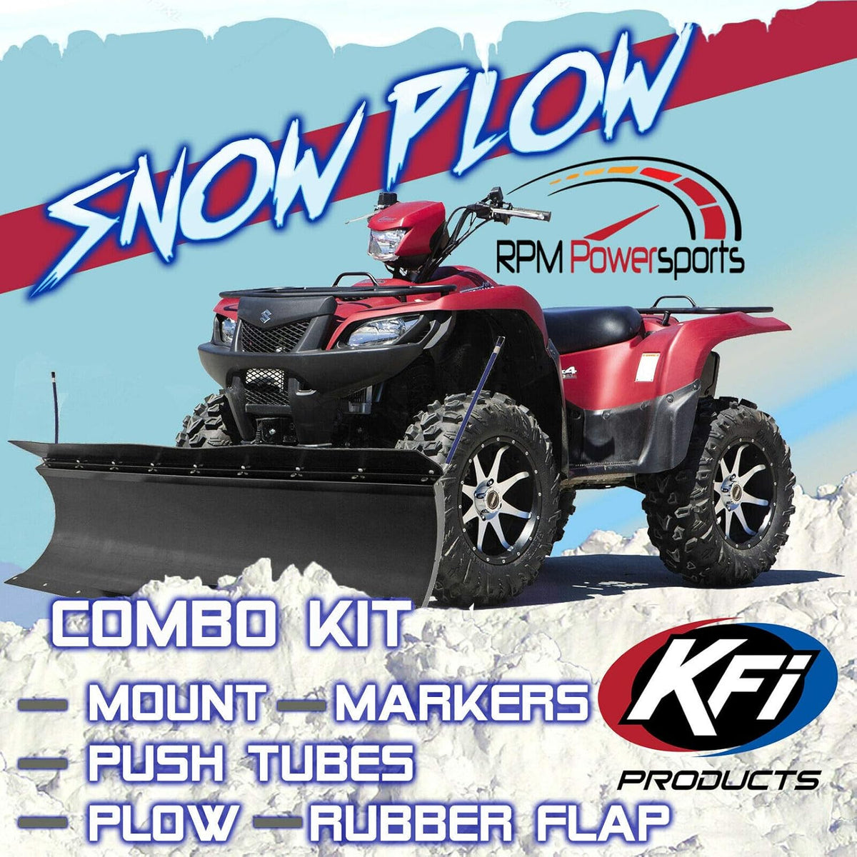 60" ATV Poly Snow Plow Kit N371