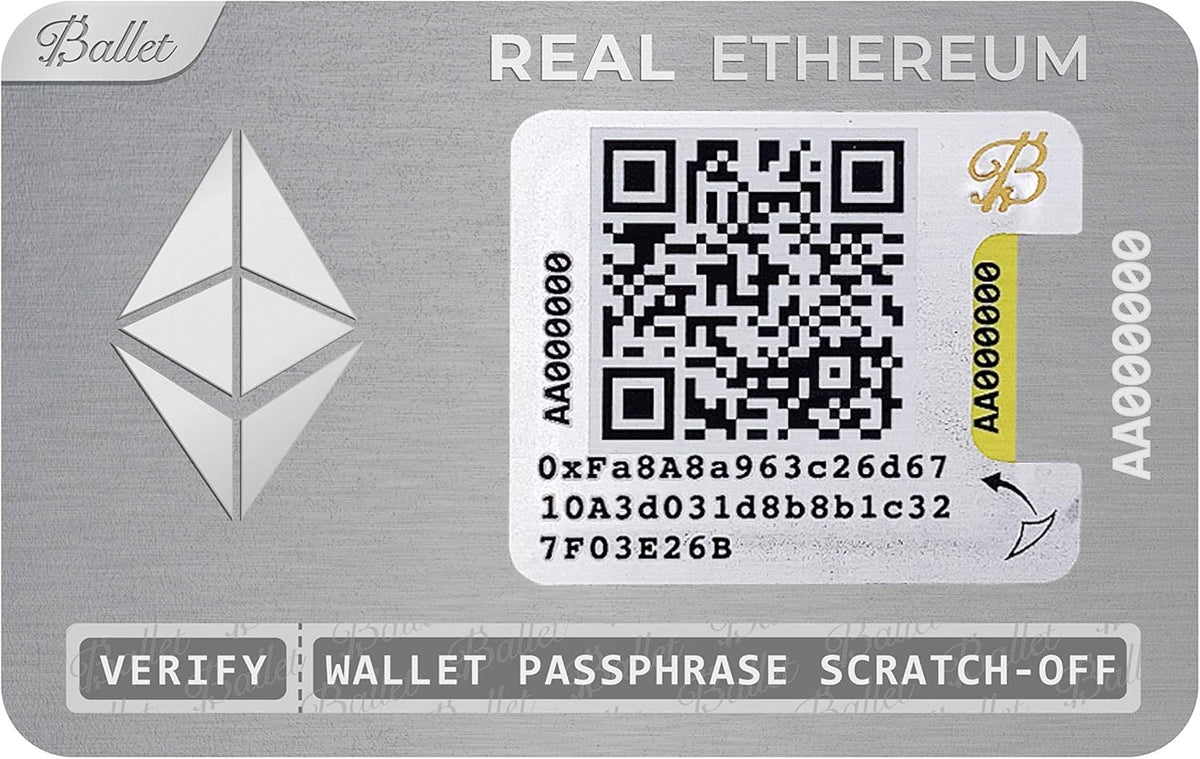 3-Pack Physical Cryptocurrency Wallet with Multicurrency Support T957