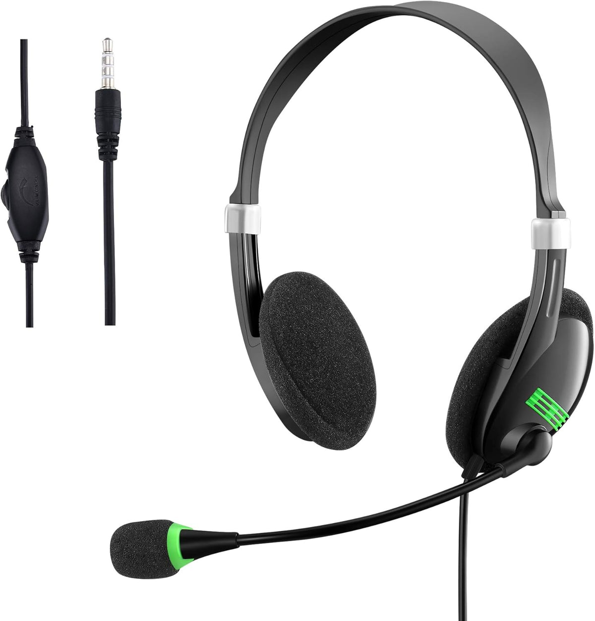 4 Pack Noise Cancelling Computer Headphones with Microphone L4642