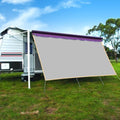RV Awning Privacy Screen Shade Panel Kit Sunblock Drop 10 x 16ft, Grey E2876