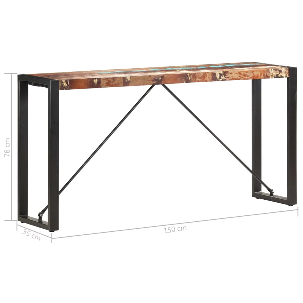 Solid Reclaimed Wood Console Table U368950