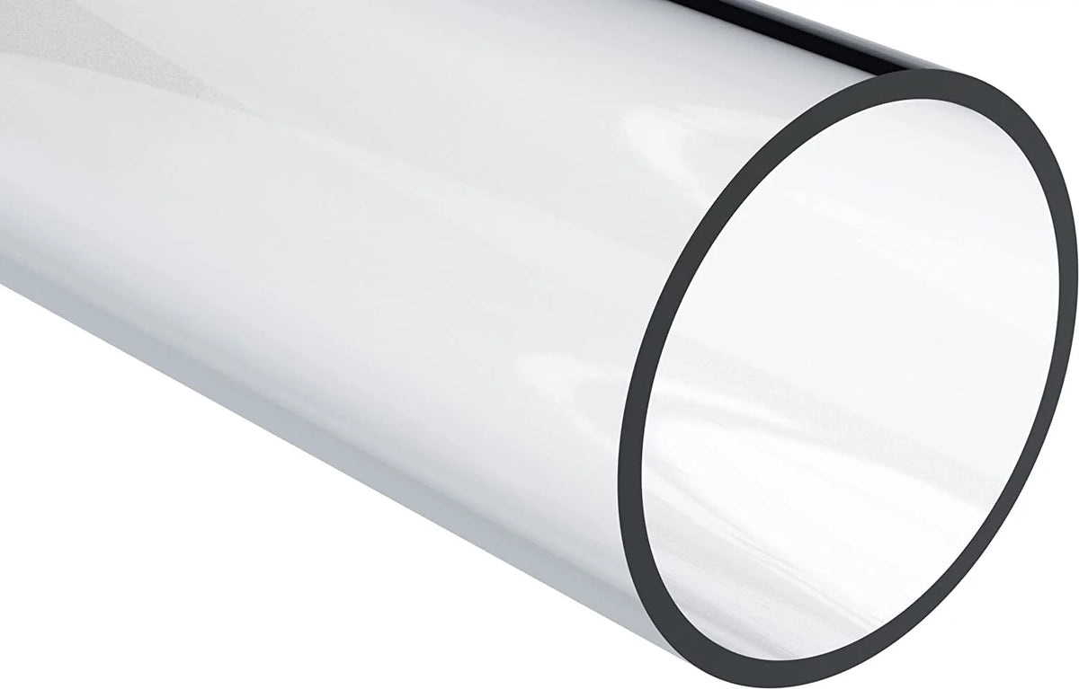 Clear Lexan Polycarbonate Rigid Round Tube, 2-3/4" ID x 3" OD x 72" L O694629