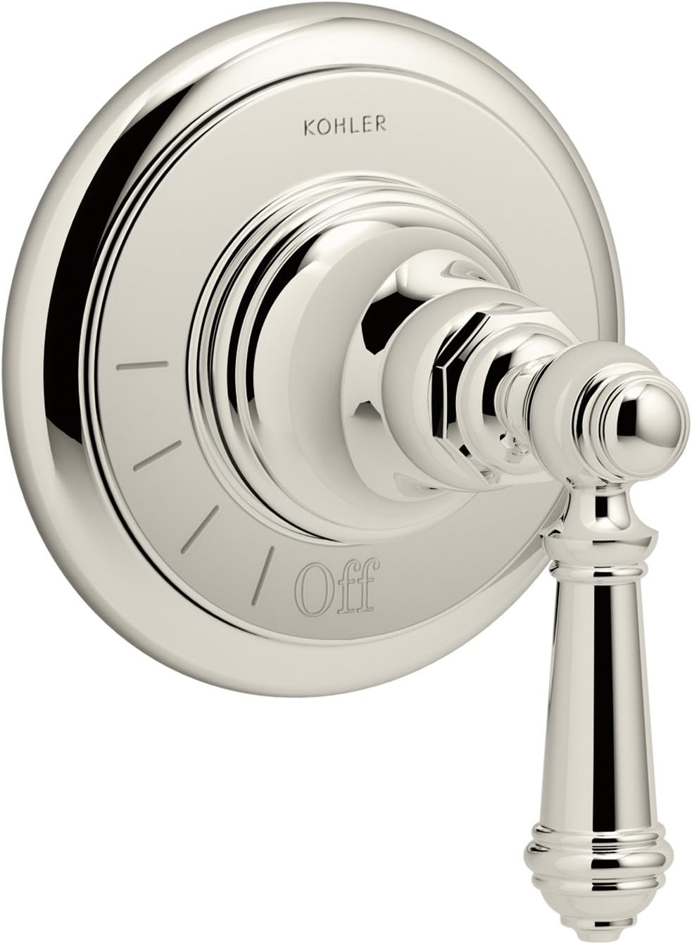 Brushed Nickel Volume Valve Trim with Lever Handle P903