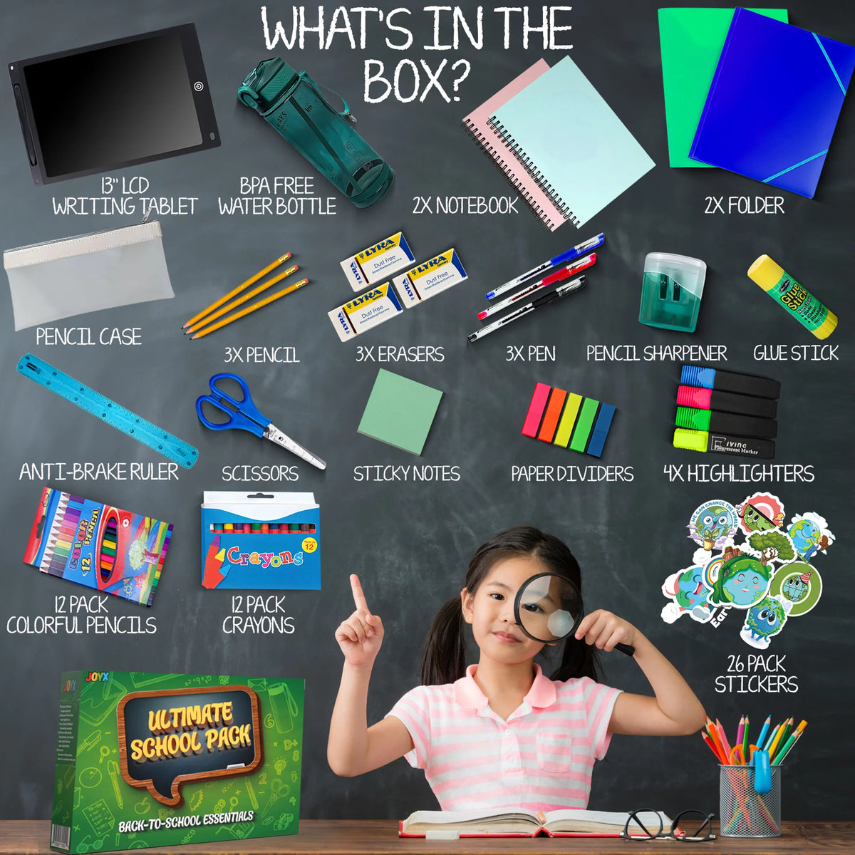 Eco-Friendly School Kit with LCD Tablet C493