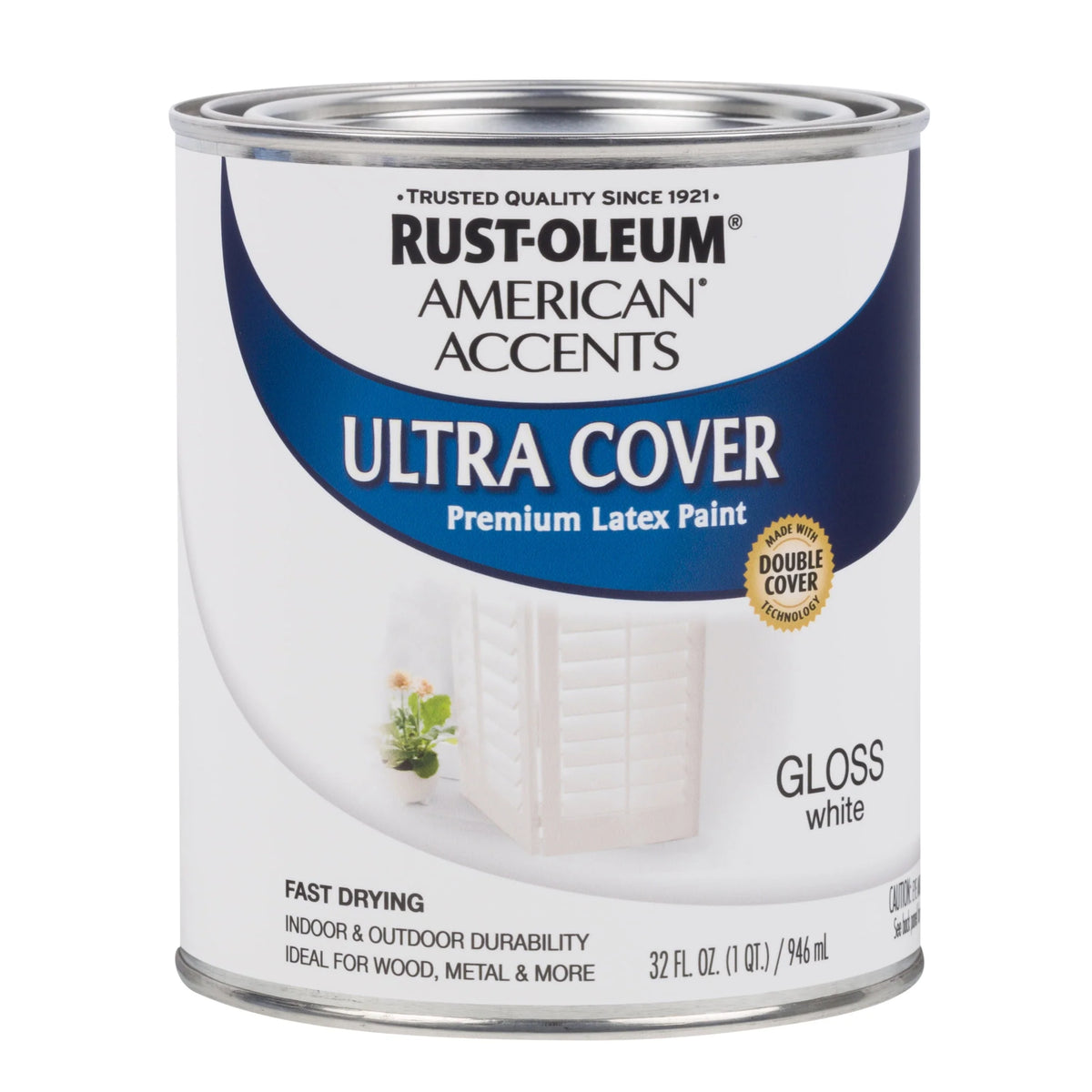 White Quart Gloss Latex Paint M444190