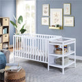 White Crib & Changer Combo H8083