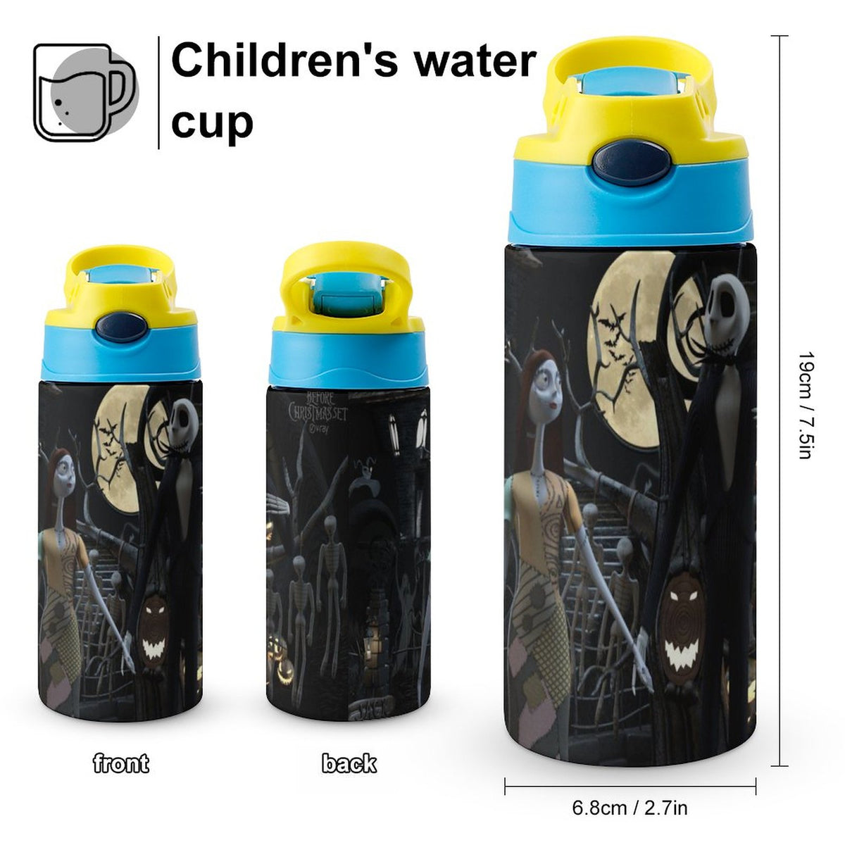 Insulated Stainless Steel Water Bottle with Straw Q2819