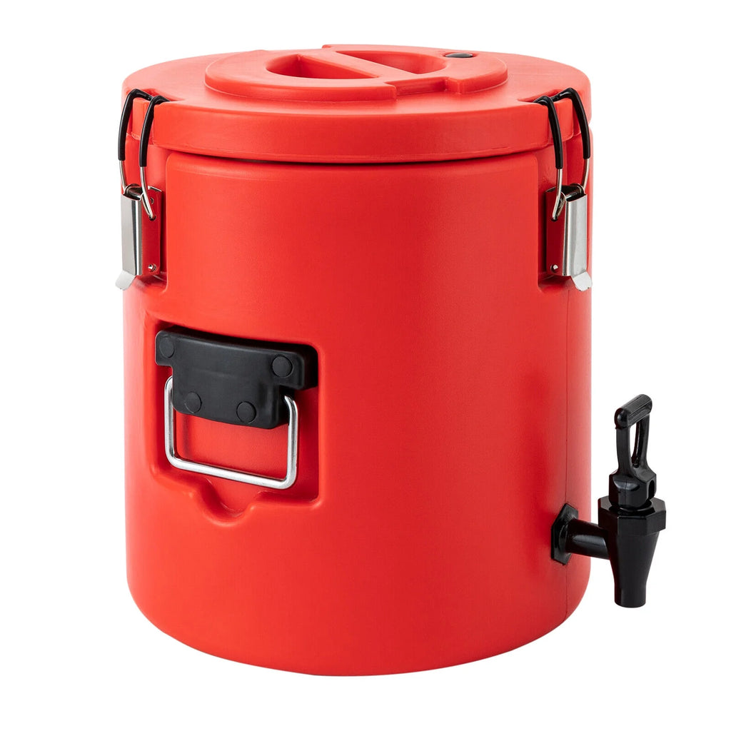 15L Round Stainless Steel Insulated Beverage Dispenser with Lid Y352