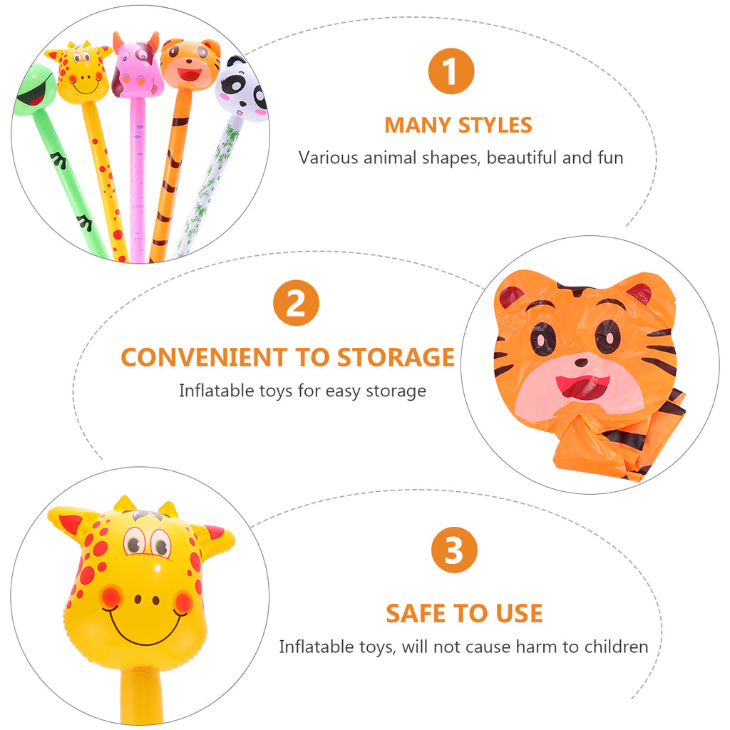 25 pcs Kids PVC Inflatable Animal Toy G2493