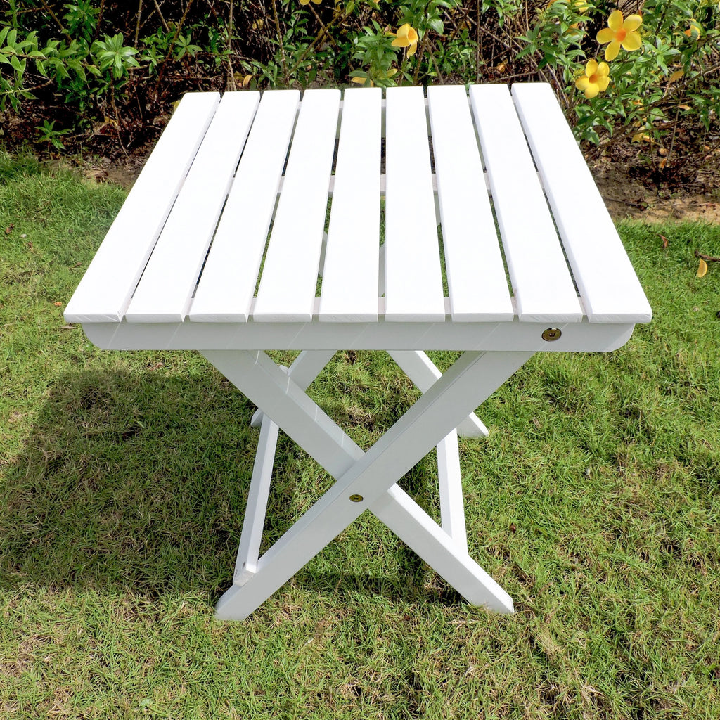 Sky Blue 16-inch Folding Side Table L553