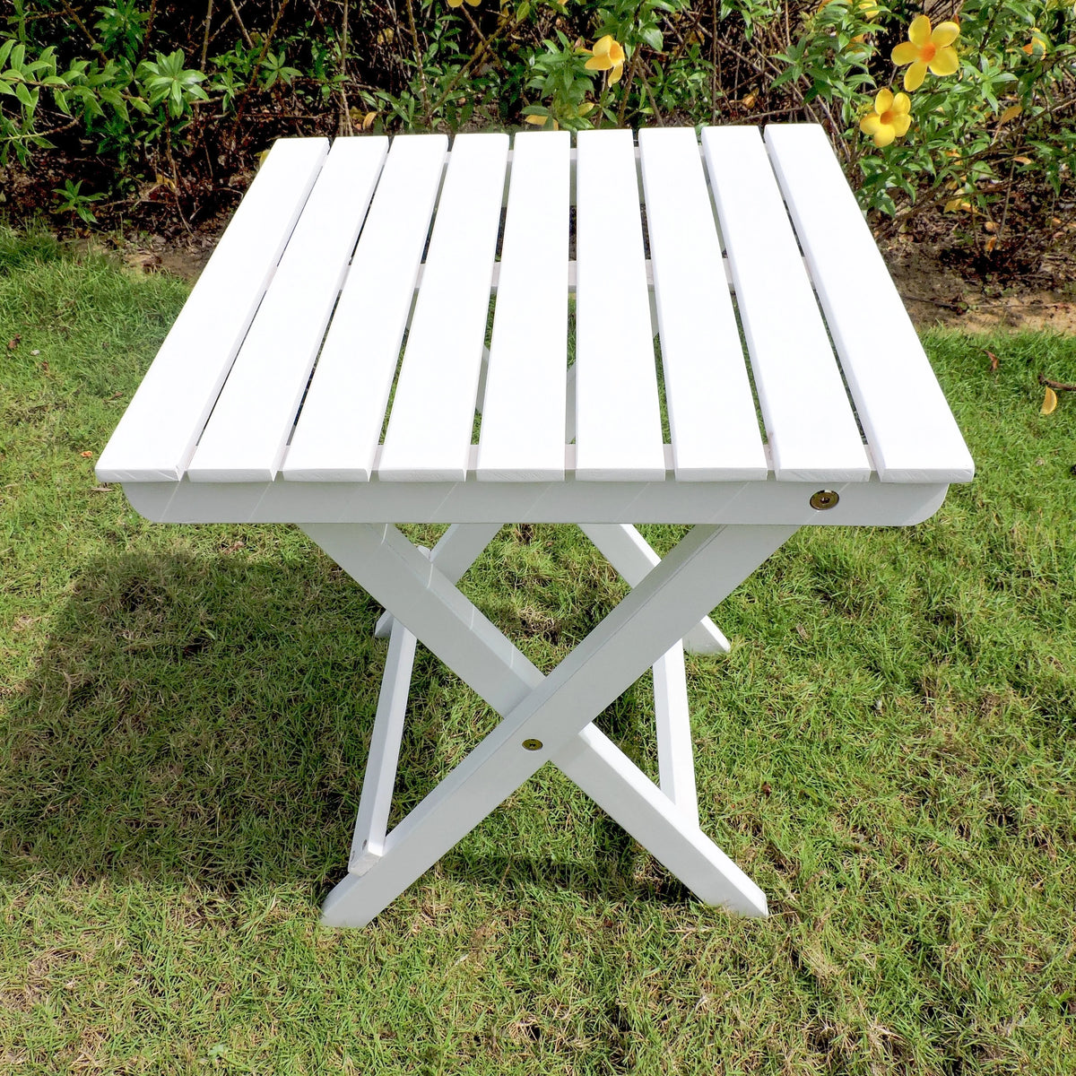 Sky Blue 16-inch Folding Side Table L553