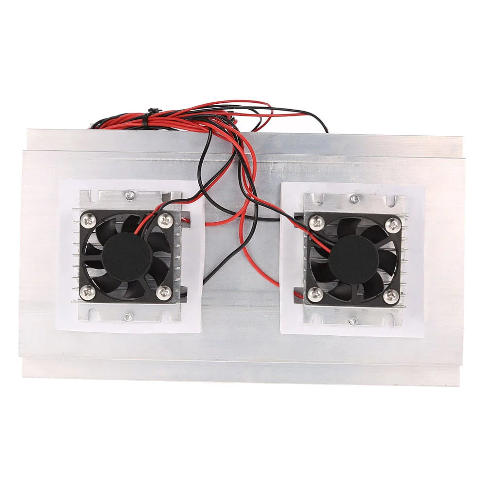 Thermoelectric Peltier Cooling System with Double Fans and Large Radiator E581