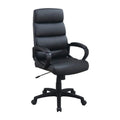 Black Bonded Leather Office Chair H9453