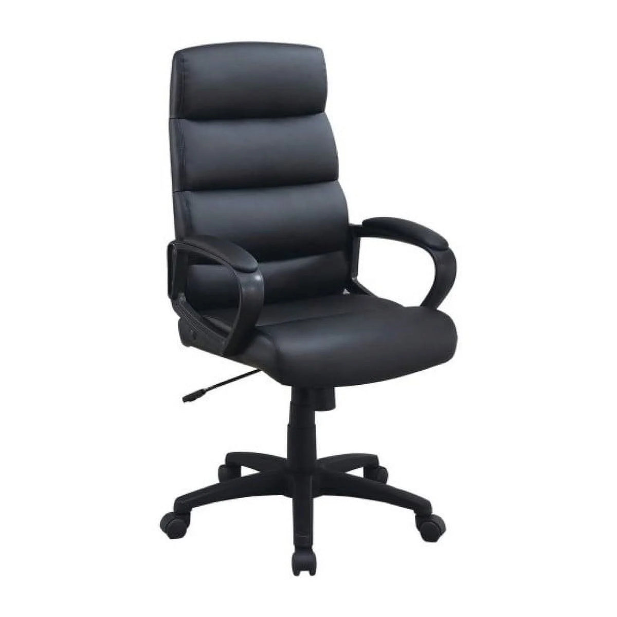Black Bonded Leather Office Chair H9453