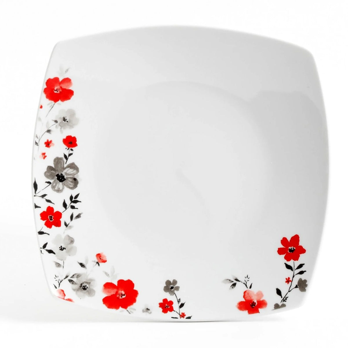 16 Piece White Floral Ceramic Dinnerware Set S319