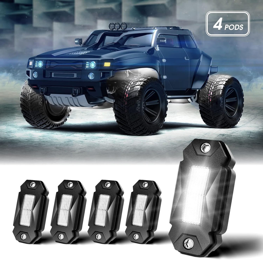 Black 8-Pods Waterproof LED Rock Lights J71437