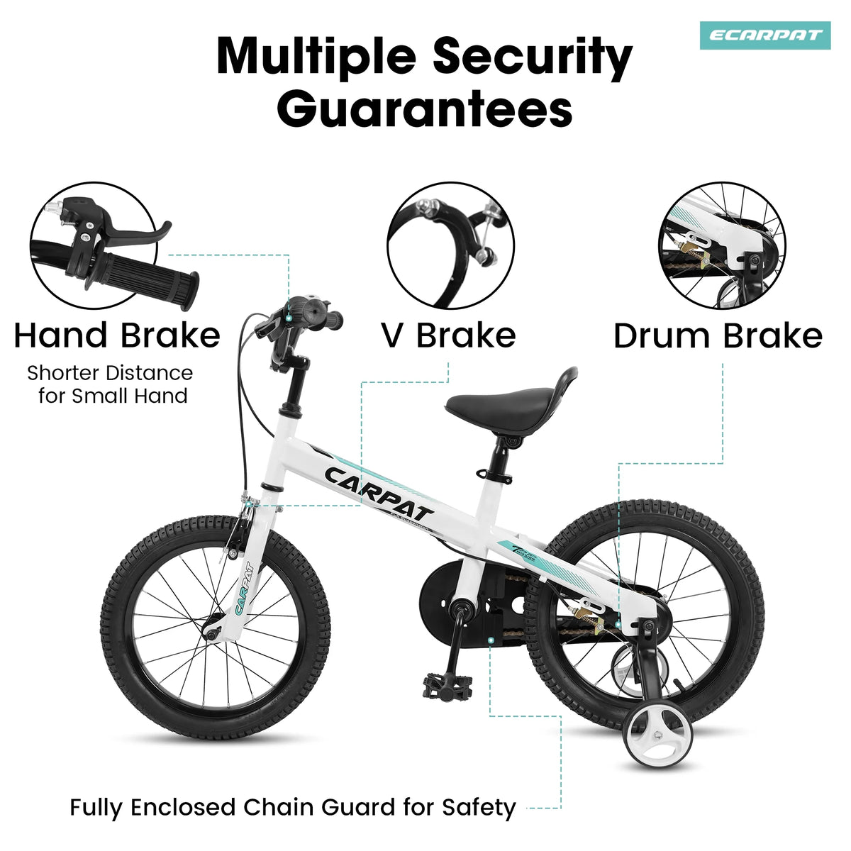 14 16 Inch Toddler Bike with Training Wheels W511682