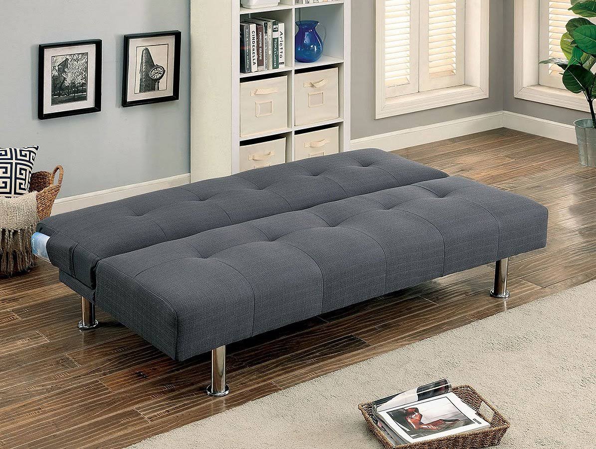 Gray Futon Sofa Y287194