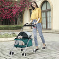 Folding Pet Stroller with Cup Holder I9187